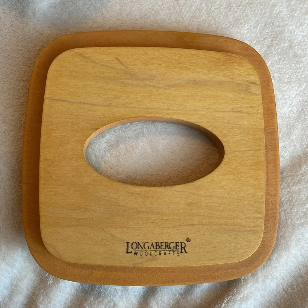 Longaberger Tall Tissue Basket W/Lid. Signed Numbered. Liner. Sz. 6.5” Square. - Picture 7 of 12